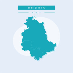 Obraz premium Vector illustration vector of Umbria map Italy