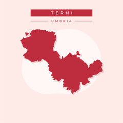 Vector illustration vector of Terni map Italy