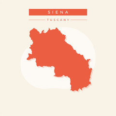 Vector illustration vector of Siena map Italy