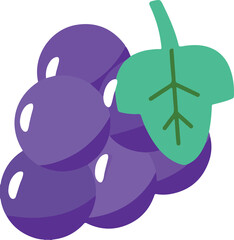 Summer Grape Clipart Element