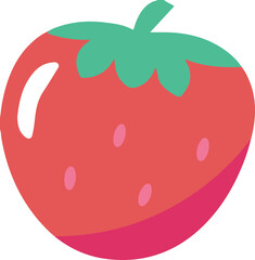 Summer Strawberry Clipart Element