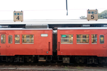 ディーゼルカーのつなぎ目