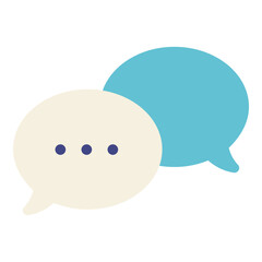 speech bubbles flat icon