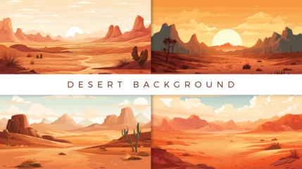 Foto op Canvas Desert landscape seamless background © Garen Buhit