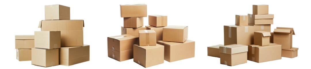 Cardboard boxes png collection
