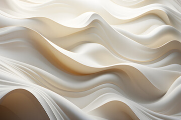 Obraz premium White waves of texture, milk, yogurt, cream, water. Realistic clipart template pattern. Background Abstract Texture.