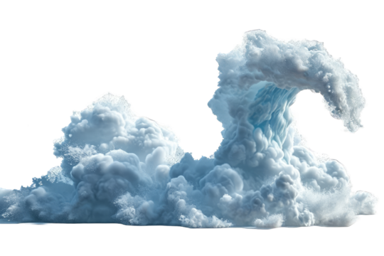 cloud with curling edges