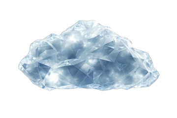 Obraz premium large and irregularly shaped crystal that is transparent and has a blue tint