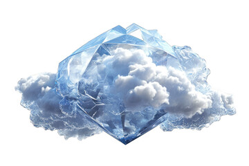 Obraz premium multiple facets with jagged edges that reflect light brilliantly