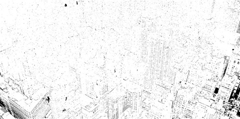 Dirt surface and dusty grunge effect on a white background. Rusty and grimy wall surface for backgrounds. Grainy and distressed black and white texture. Abstract grimy concrete texture.