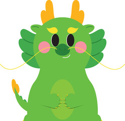 Chinese dragon cartoon , Happy Chinese new year , Lunar new year