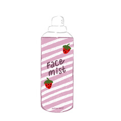 Face Mist Illustration In Pink Color
