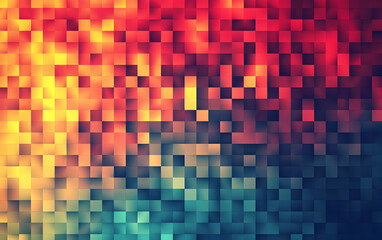 Colorful Pixel Background with Abstract Pattern and Vibrant Colors