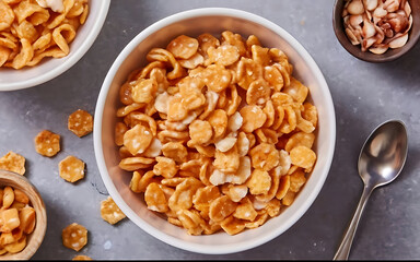 Obraz premium Capture the essence of Cereal in a mouthwatering food photography shot