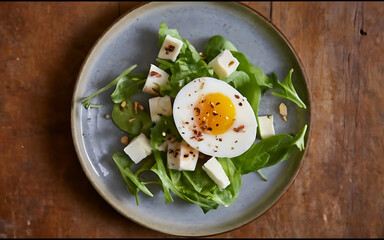 Capture the essence of Egg Salad in a mouthwatering food photography shot