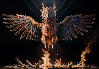 eagle in the sky