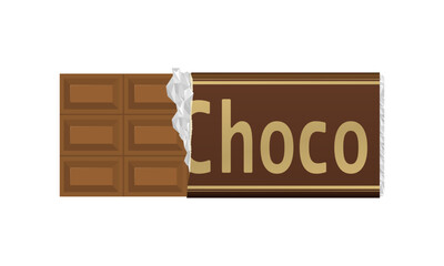 板チョコレートのイラスト