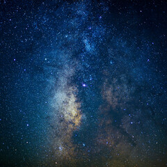 Fototapeta na wymiar Blue night sky, Milky Way