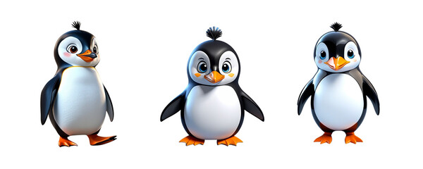 Fototapeta premium Set of penguin