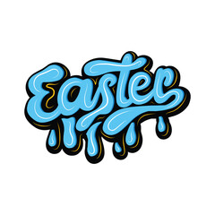 happy easter day with hand drawn design