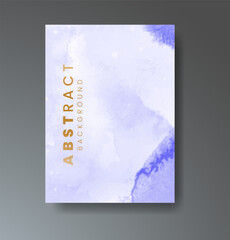 Cover template with watercolor background. Design for your cover, date, postcard, banner, logo.