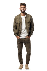 Male in Casual Attire Isolated