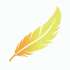 Logo design with feather and company name, for a writer or publishers