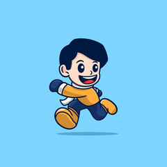 boys playing in the snow cartoon