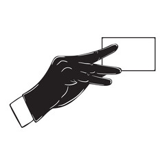Hands gestures vector cartoon illustration 