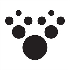 black and white circles