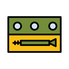 Brush Kit Makeup Filled Outline Icon