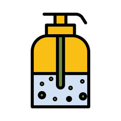 Care Clean Skin Filled Outline Icon
