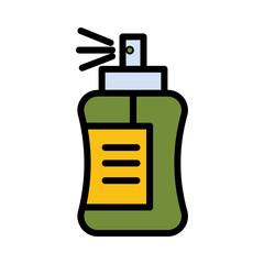 Beauty Bottle Spray Filled Outline Icon