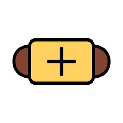 Fototapeta premium Facial Skin Care Filled Outline Icon