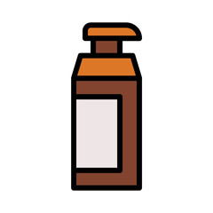 Spray Bottle Care Filled Outline Icon