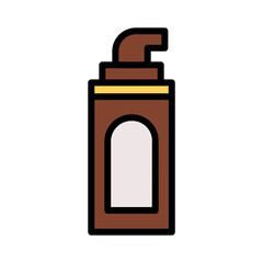Spray Bottle Care Filled Outline Icon