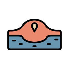 Acne Pimple Skin Filled Outline Icon