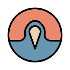 Acne Pimple Skin Filled Outline Icon