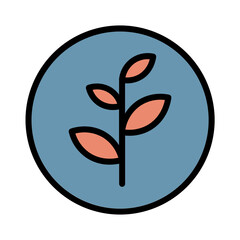 Acne Plant Tree Filled Outline Icon