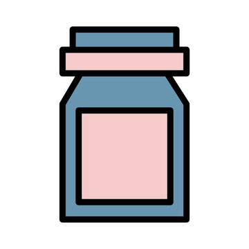 recommend clip art: Acne Drug Pill Filled Outline Icon
