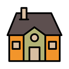 Home City Park Filled Ouline Icon