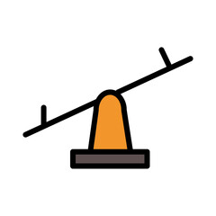 Kids City Park Filled Ouline Icon