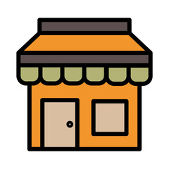 Market City Park Filled Ouline Icon