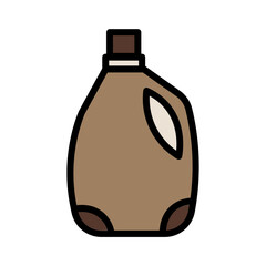 Bottle Fabric Jar Filled Outline Icon