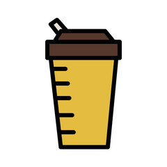 Bottle Drink Jar Filled Outline Icon