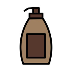 Bottle Clean Soap Filled Outline Icon