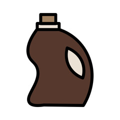 Bottle Can Jar Filled Outline Icon
