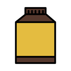 Bottle Fabric Jar Filled Outline Icon