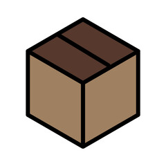 Box Buy Pack Filled Outline Icon
