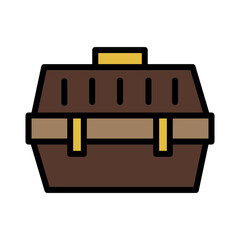 Box Cage Pet Filled Outline Icon